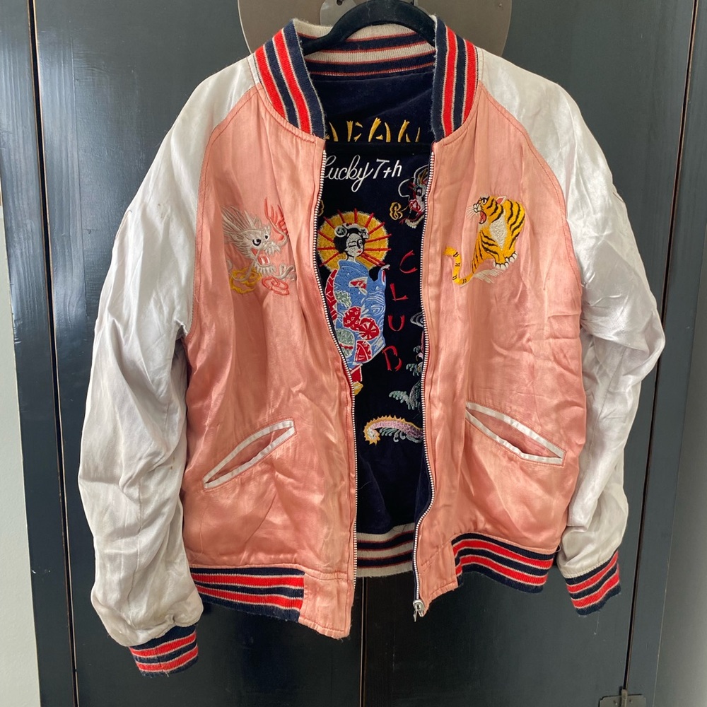 Reversible bomber jacket authentic from Japan